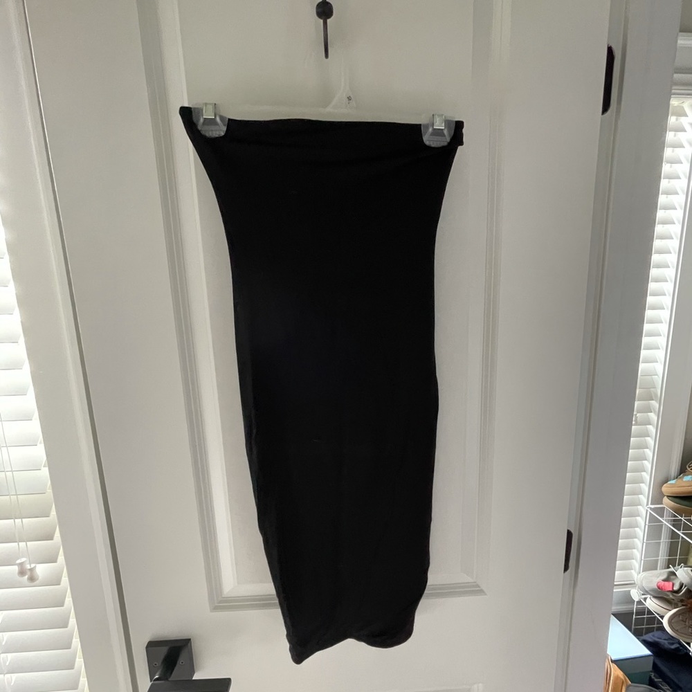 Black mini dress